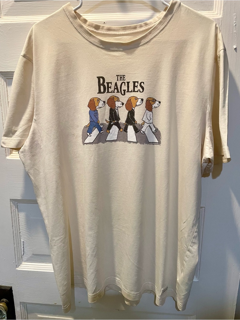 The Beagles Graphic Tee in Cream